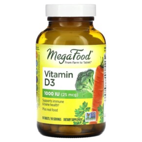 Thực phẩm chức năng MegaFood Vitamin D3 25 mcg (1.000 IU) 90 Tablets 051494101155