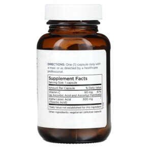 Thành phần vi chất của Metabolic Maintenance Alpha Lipoic Acid 300 mg 100 Capsules 838287002413