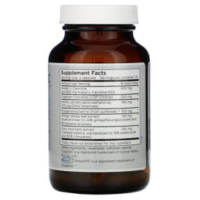 Thành phần vi chất của Metabolic Maintenance Brain Cell Support with Cognizin 60 Capsules 838287006695