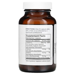 Thành phần vi chất của Metabolic Maintenance Buffered Vitamin C with Bioflavonoids 500 mg 90 Capsules 838287002307