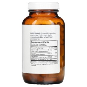 Thành phần vi chất của Metabolic Maintenance Cal/Mag Plus with Vitamin D and Vitamin K2 MK-7 180 Capsules 838287004097