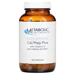 Thực phẩm chức năng Metabolic Maintenance Cal/Mag Plus with Vitamin D and Vitamin K2 MK-7 180 Capsules 838287004097