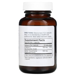 Thành phần vi chất của Metabolic Maintenance L-Glutathione 100 mg 60 Capsules 838287001348