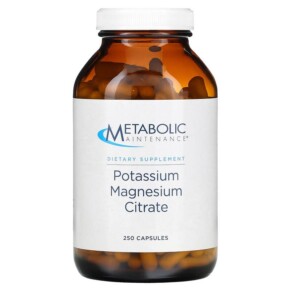 Thực phẩm chức năng Metabolic Maintenance Potassium Magnesium Citrate 250 Capsules 838287004264