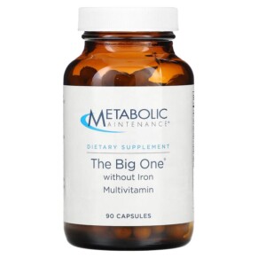 Thực phẩm chức năng Metabolic Maintenance The Big One Without Iron Multivitamin 90 Capsules 838287005209