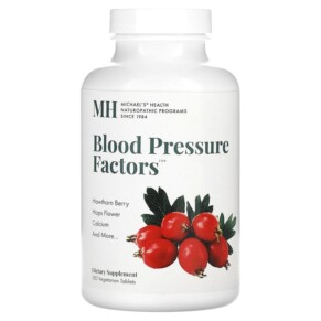Thực phẩm chức năng Michael's Naturopathic Blood Pressure Factors 180 Vegetarian Tablets 755929011919