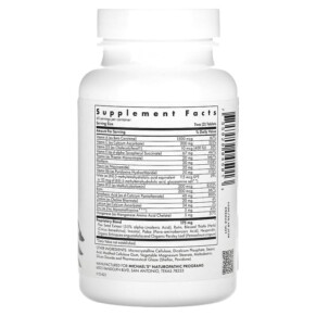Thành phần vi chất của Michael's Naturopathic Pre-Teen Girls Multivitamin 120 Vegetarian Tablets 755929045013