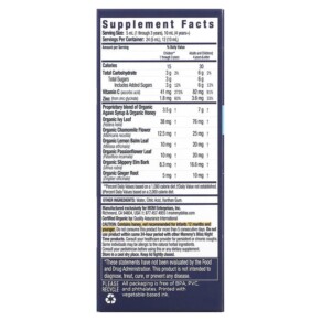 Thành phần vi chất của Mommy's Bliss Kids Organic Cough Syrup & Mucus Night Time 1-12 Yrs 4 fl oz (120 ml) 679234071515