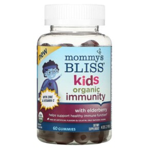Thực phẩm chức năng Mommy's Bliss Kids Organic Immunity With Zinc & Vitamin C 2 Yrs+ Berry 60 Gummies 679234071423
