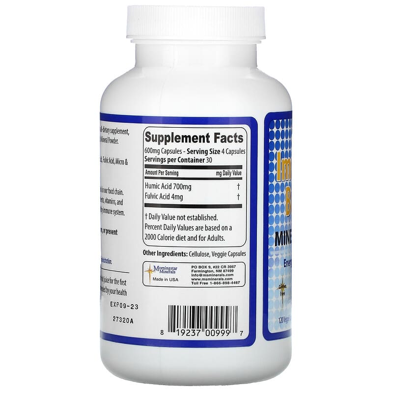 Morningstar Minerals Immune Boost 77 Mineral Supplement 120 Veggie Capsules 2 Thành phần vi chất của Morningstar Minerals Immune Boost 77 Mineral Supplement 120 Veggie Capsules 819237009997