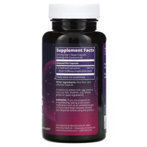 Thành phần vi chất của MRM Nutrition 5-HTP 100 mg 60 Vegan Capsules 609492550064