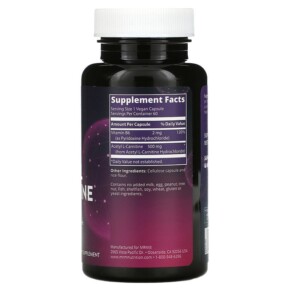 MRM Nutrition Acetyl L-Carnitine 60 Vegan Capsules 3 Thành phần vi chất của MRM Nutrition Acetyl L-Carnitine 60 Vegan Capsules 609492850034