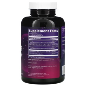 Thành phần vi chất của MRM Nutrition Glucosamine Chondroitin 180 Capsules 609492211033