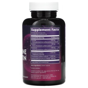Thành phần vi chất của MRM Nutrition Glucosamine Chondroitin MSM 90 Capsules 609492211040