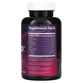 Thành phần vi chất của MRM Nutrition Gluten Aid 60 Vegetarian Capsules 609492310194
