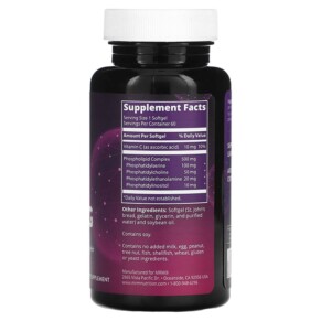 Thành phần vi chất của MRM Nutrition PS 100 mg 60 Softgels 609492560100