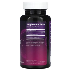 Thành phần vi chất của MRM Nutrition Red Yeast Rice 60 Vegan Capsules 609492550187