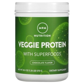 Thực phẩm chức năng MRM Nutrition Veggie Protein with Superfoods Chocolate 1.26 lb (570 g) 609492722300