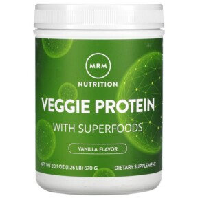 Thực phẩm chức năng MRM Nutrition Veggie Protein with Superfoods Vanilla 1.26 lb (570 g) 609492722317