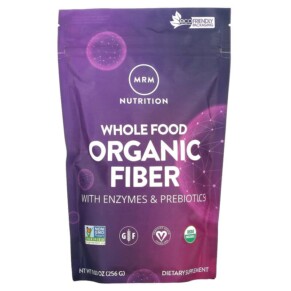 Thực phẩm chức năng MRM Nutrition Whole Food Organic Fiber with Enzymes and Prebiotics 9.03 oz (256 g) 609492310521