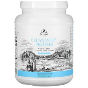 Thực phẩm chức năng Mt. Capra Clean Whey Protein Unsweetened 16 oz (453 g) 633924720060