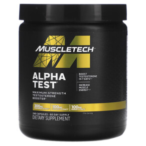 Thực phẩm chức năng MuscleTech Alpha Test 240 Capsules 631656610468