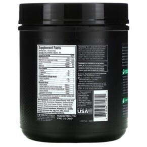 Thành phần vi chất của MuscleTech Amino Build Strawberry Watermelon 20.92 oz (593 g) 631656715811