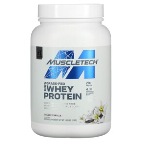 Thực phẩm chức năng MuscleTech Grass-Fed 100% Whey Protein Deluxe Vanilla 1.8 lbs (816 g) 631656715972