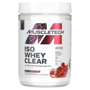 Thực phẩm chức năng MuscleTech ISO Whey Clear Ultra-Pure Protein Isolate Arctic Cherry Blast 1.1 lbs (500 g) 631656714838