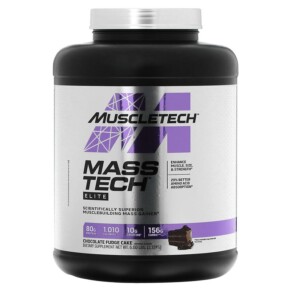 Thực phẩm chức năng MuscleTech Mass Tech Elite Chocolate Fudge Cake 6 lbs (2.72 kg) 631656716894