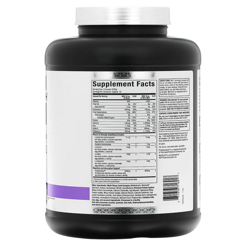 MuscleTech Mass Tech Elite Vanilla Cake 6 lbs (2.72 kg) 2 Thành phần vi chất của MuscleTech Mass Tech Elite Vanilla Cake 6 lbs (2.72 kg) 631656716917