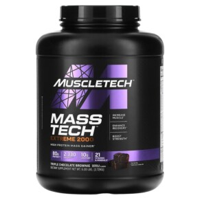 Thực phẩm chức năng MuscleTech Mass Tech Extreme 2000 Triple Chocolate Brownie 6 lbs (2.72 kg) 631656716962