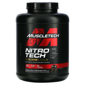 Thực phẩm chức năng MuscleTech Nitro Tech 100% Whey Gold Double Rich Chocolate 5.03 lbs (2.28 kg) 631656710496
