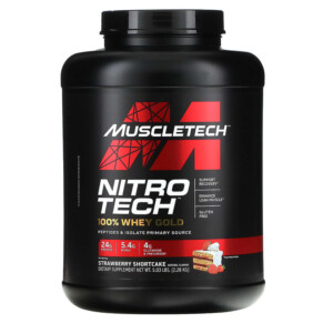 Thực phẩm chức năng MuscleTech Nitro Tech 100% Whey Gold Strawberry Shortcake 5.03 lbs (2.28 kg) 631656710502