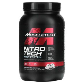Thực phẩm chức năng MuscleTech Nitro Tech Whey Protein Cookies and Cream 2.20 lbs (998 g) 631656703276