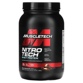 Thực phẩm chức năng MuscleTech Nitro Tech Whey Protein Milk Chocolate 2.20 lbs (998 g) 631656703245
