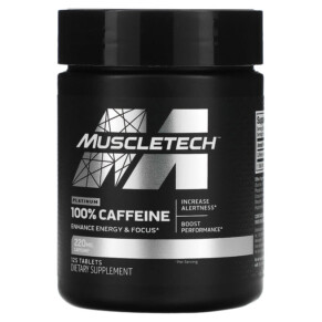 Thực phẩm chức năng MuscleTech Platinum 100% Caffeine 220 mg 125 Tablets 631656609394