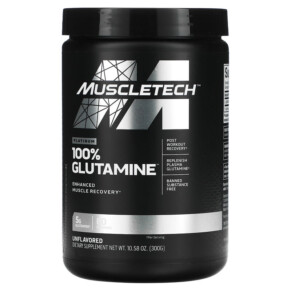 Thực phẩm chức năng MuscleTech Platinum 100% Glutamine Unflavored 5 g 10.58 oz (300 g) 631656705706