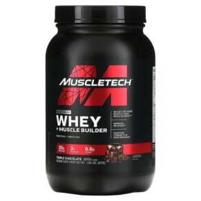 Thực phẩm chức năng MuscleTech Platinum Whey + Muscle Builder Triple Chocolate 1.8 lbs (817 g) 631656716559