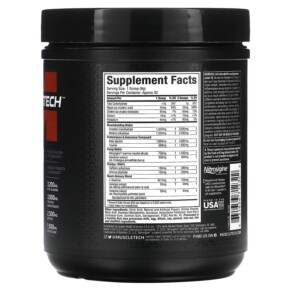 Thành phần vi chất của MuscleTech VaporX5 Next Gen Pre-Workout Miami Spring Break 9.60 oz (272 g) 631656712322