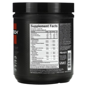 Thành phần vi chất của MuscleTech VaporX5 Pre-Workout Blue Razz Freeze 9.4 oz (266 g) 631656710922