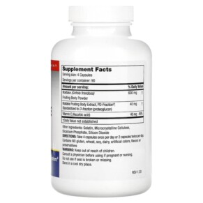 Thành phần vi chất của Mushroom Wisdom Maitake D-Fraction Standard 360 Capsules 791014104111