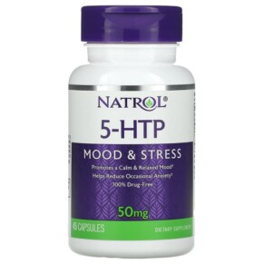 Thực phẩm chức năng Natrol 5-HTP Mood & Stress 50 mg 45 Capsules 047469008826