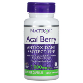 Thực phẩm chức năng Natrol Acai Berry 500 mg 75 Veggie Caps 047469055769