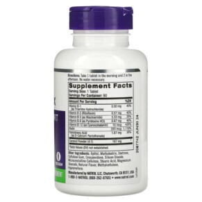 Thành phần vi chất của Natrol B-Complex Fast Dissolve Coconut 90 Tablets 047469063313