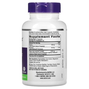 Thành phần vi chất của Natrol Carb Intercept with Phase 2 Carb Controller 120 Veggie Capsules 047469042912