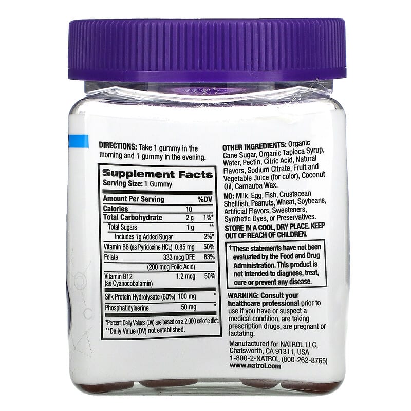 Natrol Cognium Complete Fruit Punch 50 Gummies 2 Thành phần vi chất của Natrol Cognium Complete Fruit Punch 50 Gummies 047469077761