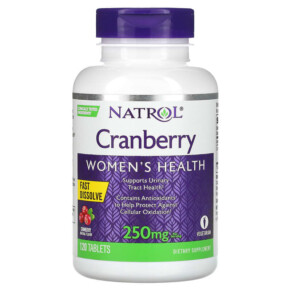 Thực phẩm chức năng Natrol Cranberry Fast Dissolve Cranberry 125 mg 120 Tablets 047469063306