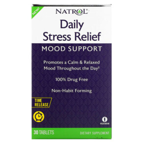 Thực phẩm chức năng Natrol Daily Stress Relief Time Release 30 Tablets 047469073817