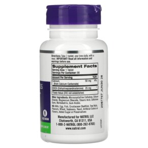 Thành phần vi chất của Natrol DHEA 25 mg 90 Tablets 047469005979